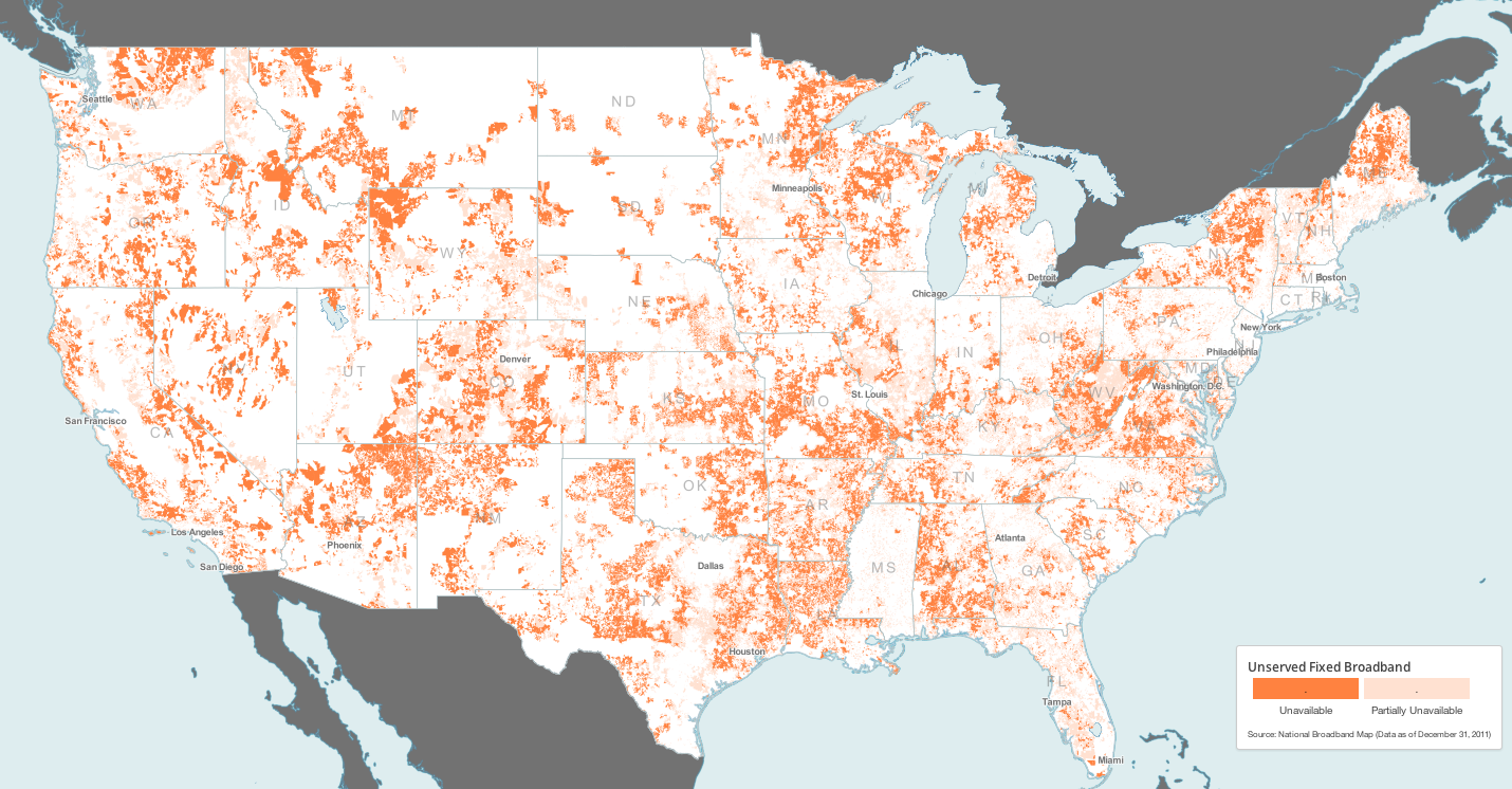 Broadband penetration in the united states