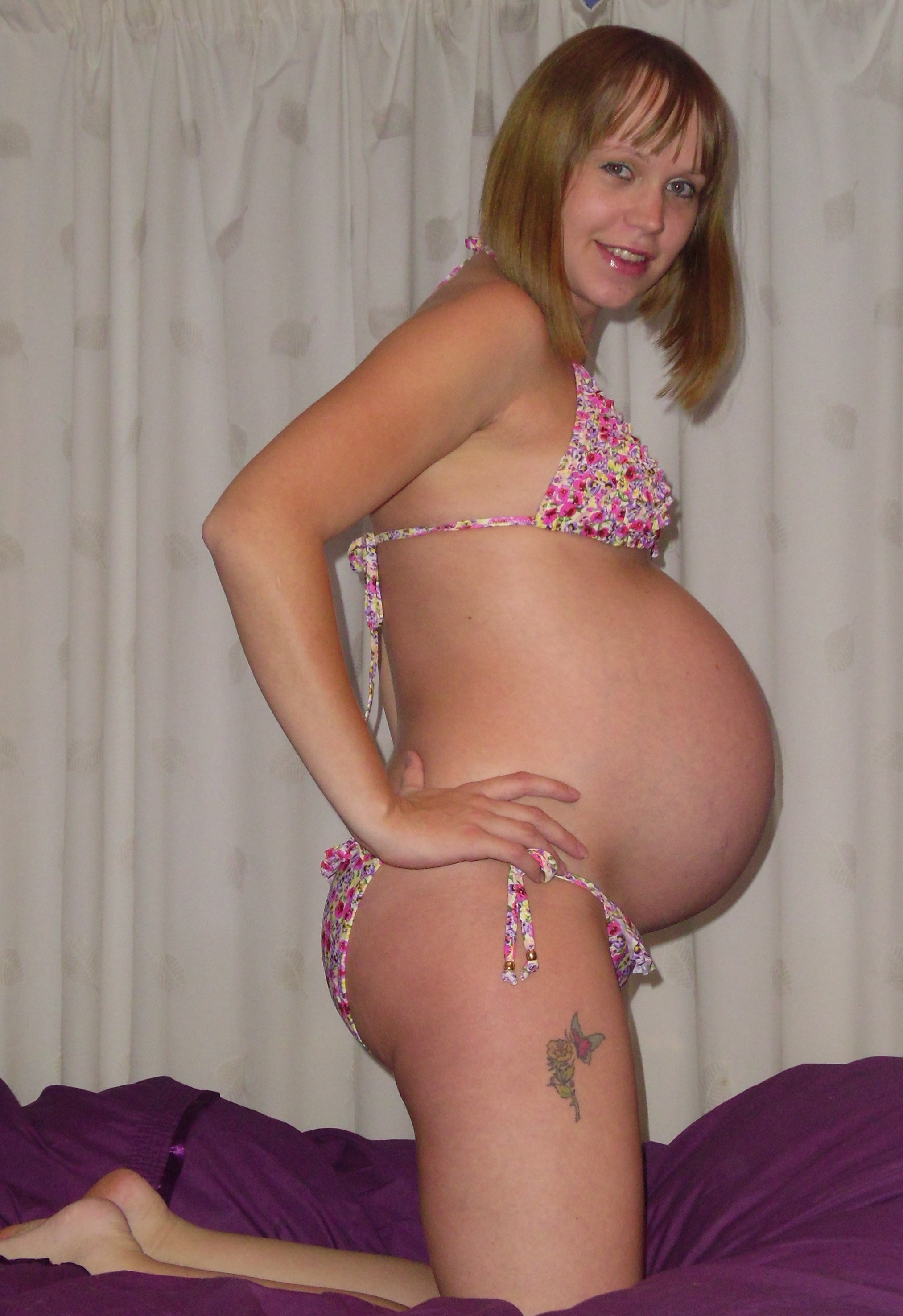 Skimpy maternity bikinis