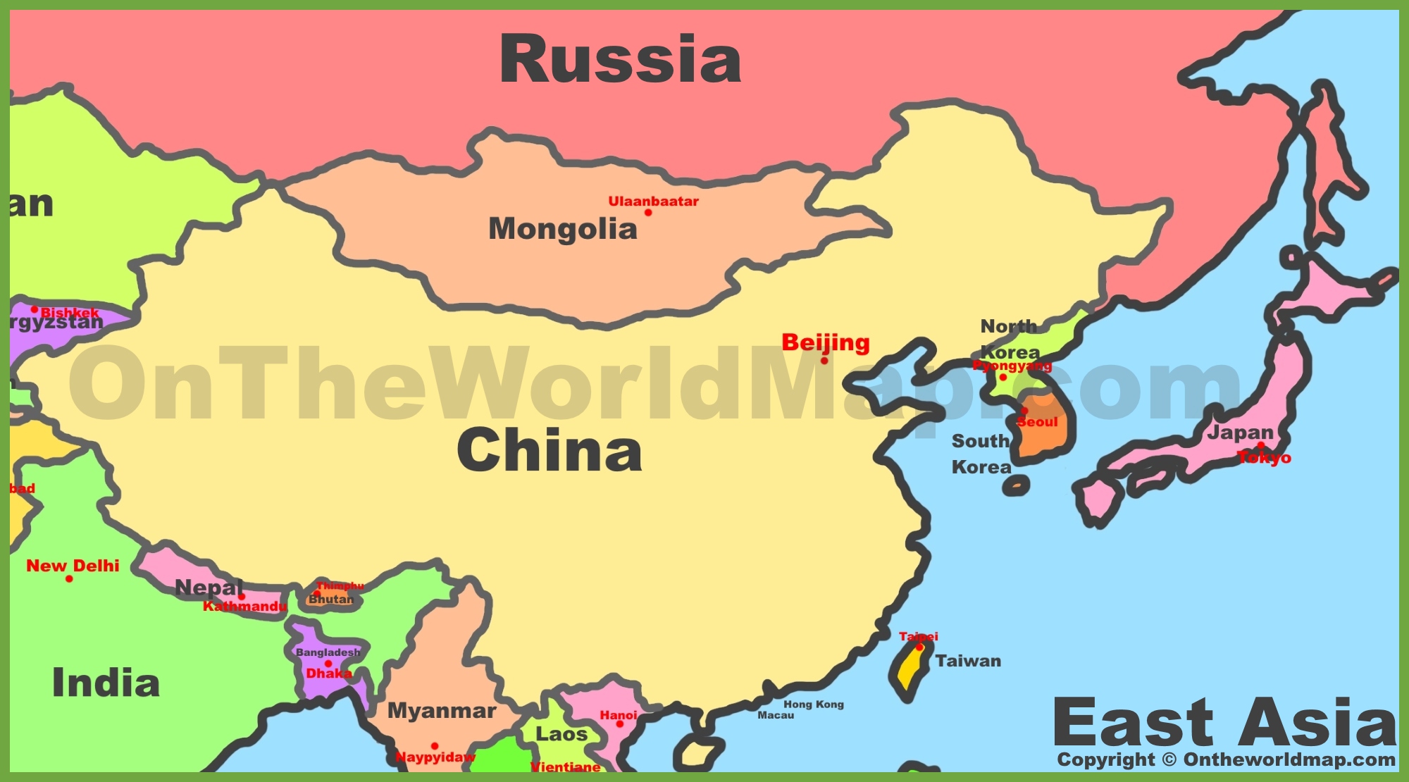 best of Geographical map Asian