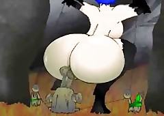Cartoon butt
