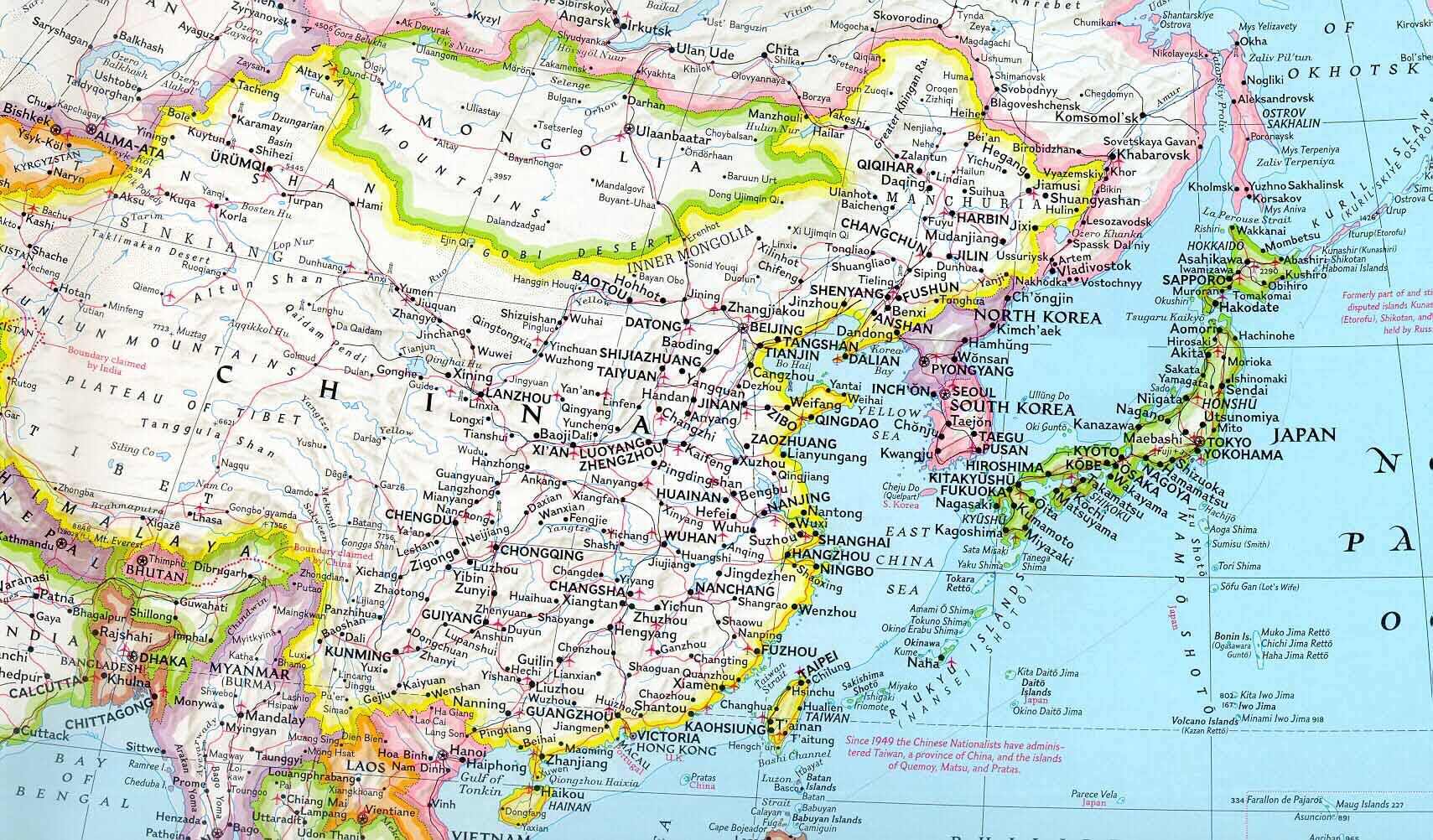 best of Geographical map Asian