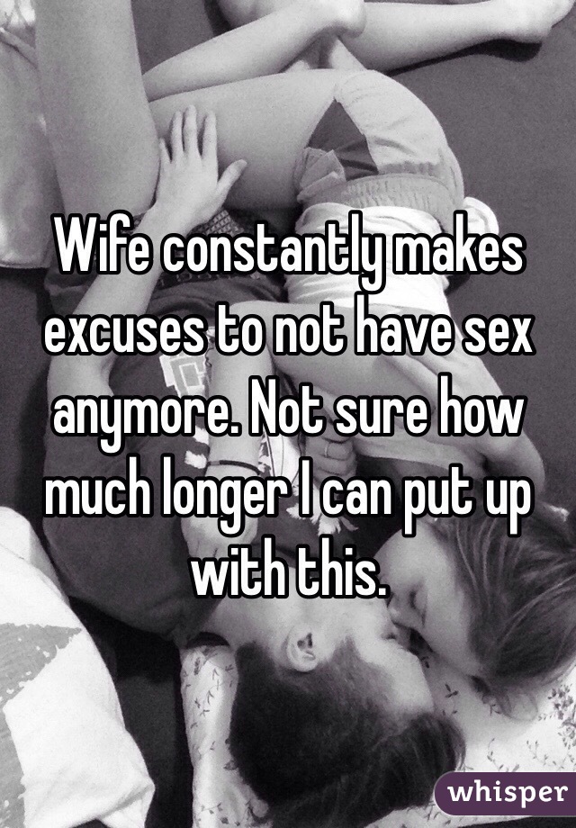 Wifes who dont like sex
