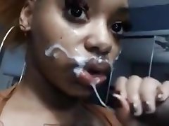 best of Black blowjob and facial cock sexy