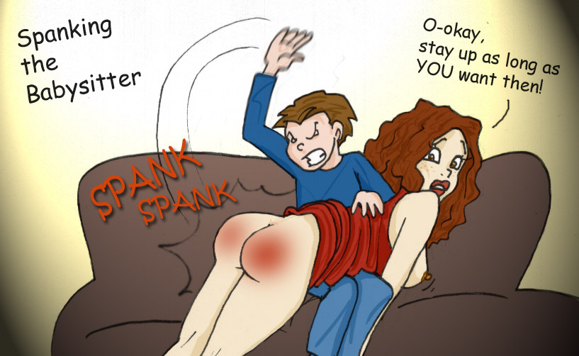 Babysitter spanking
