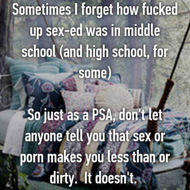 Fucked in middle school