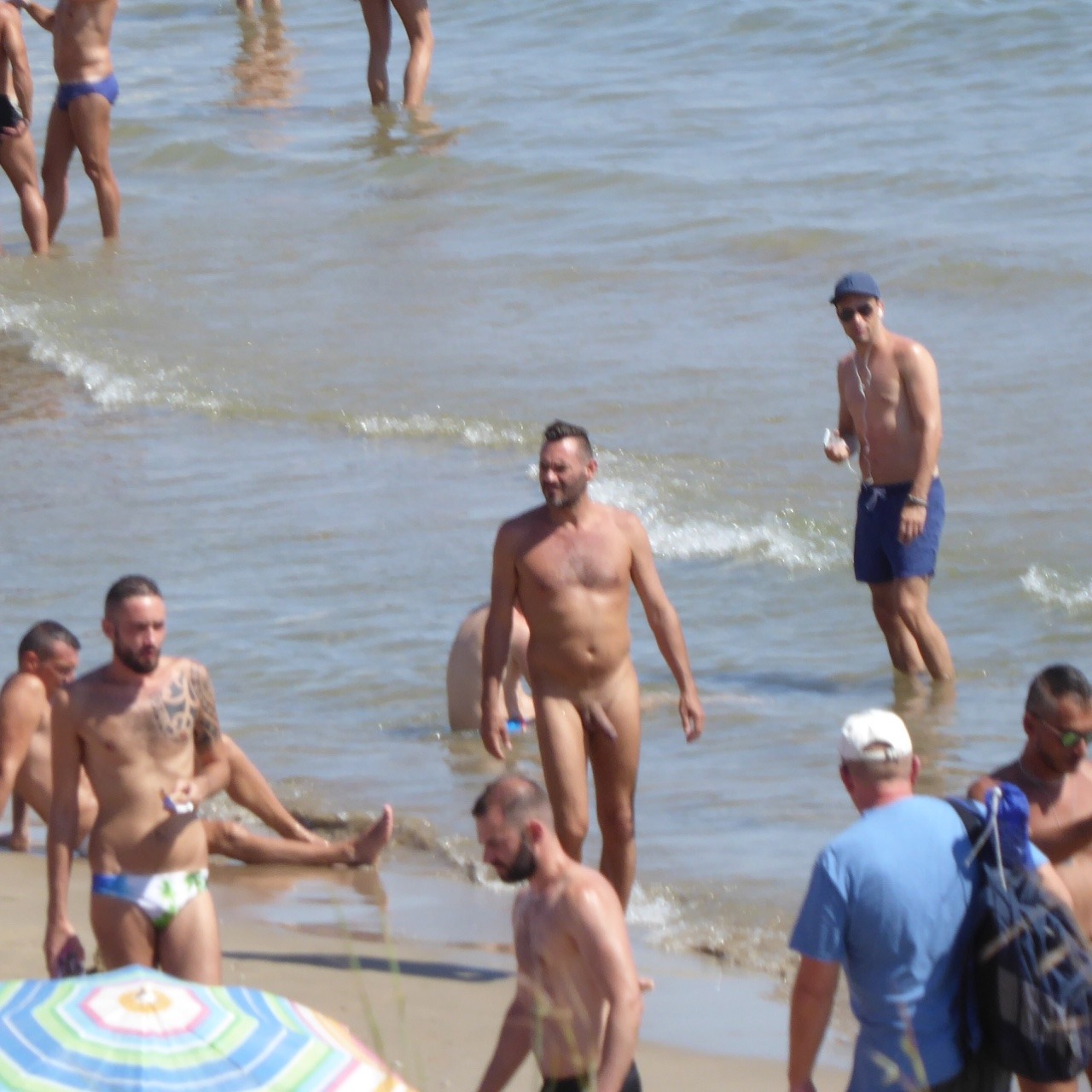 The E. Q. reccomend brunette naked masturbate penis on beach
