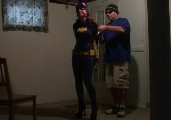 Taffy reccomend Batgirl bondage stockings