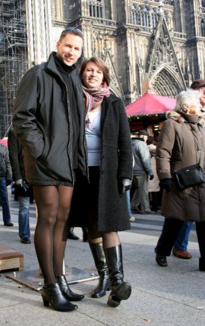 best of For husband pantyhose Wearing