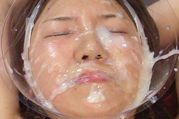 Asian japanese bukkake facial