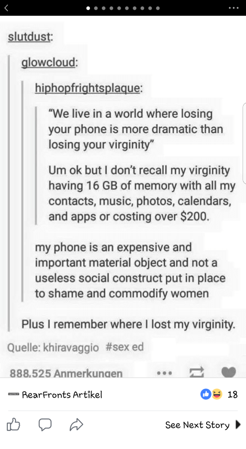 Womens stories losing their virginity
