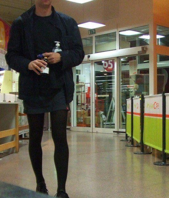 best of To Male wore work pantyhose