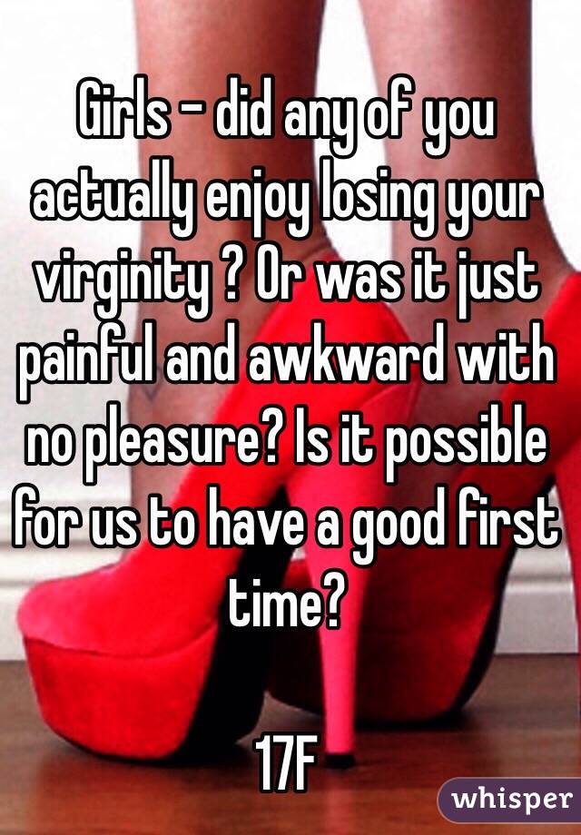 Hurt when you lose your virginity