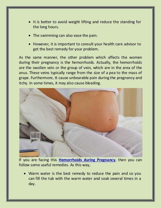 Anus pain in pregnancy
