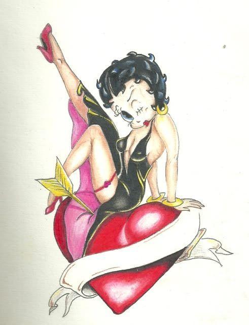 Be-Jewel reccomend Adult betty boop holding pistols tattoos