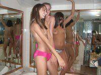 Naked teen party at home