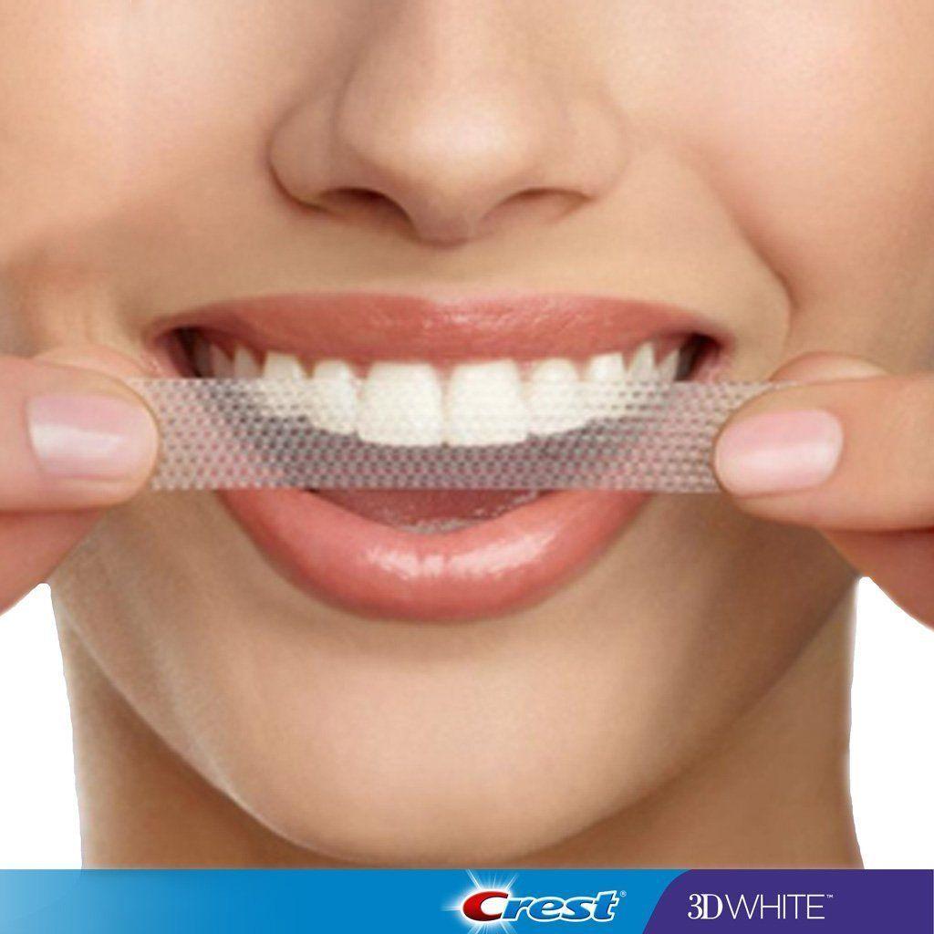 Crest teeth whitening strip