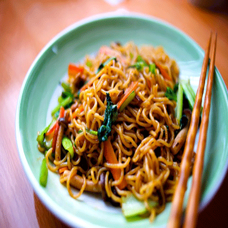 Asian garlic noodle