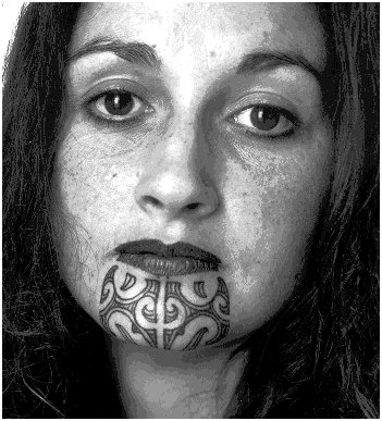 best of Women facial tattoo Maori
