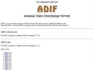 Glitter reccomend Adif amateur data interchange format