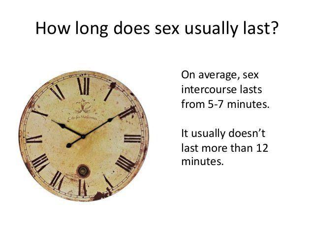 Average length of an orgasm