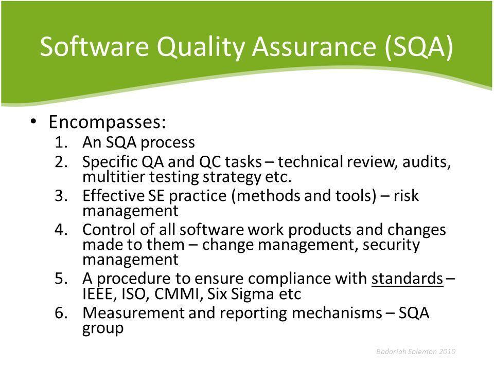 best of Group assurance Software quality