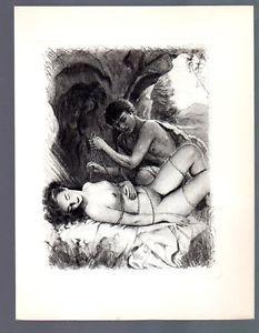 Erotic fantasy sex drawing