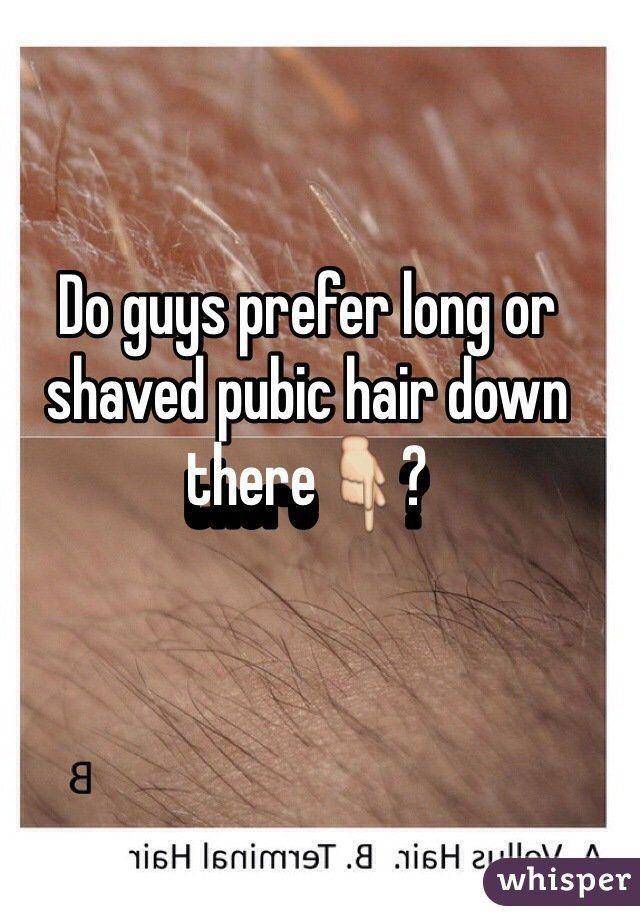 Why do guys like shaved